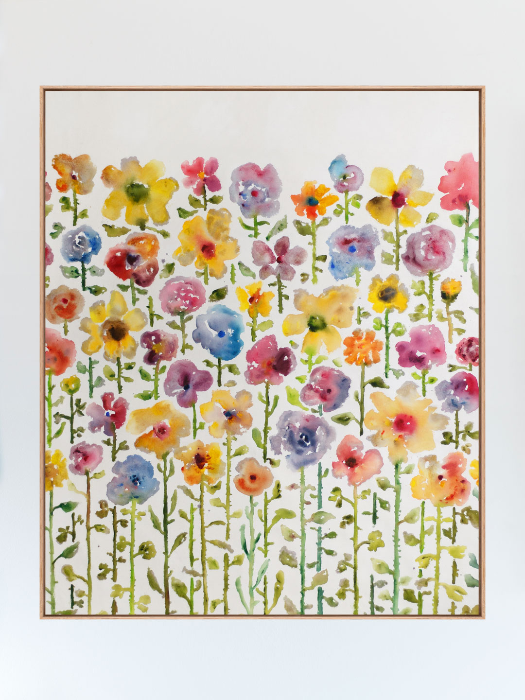 Blumen Kunstwerk mit Acryl und Merlot Alkoholfrei von Bergdolt-Reif und Nett