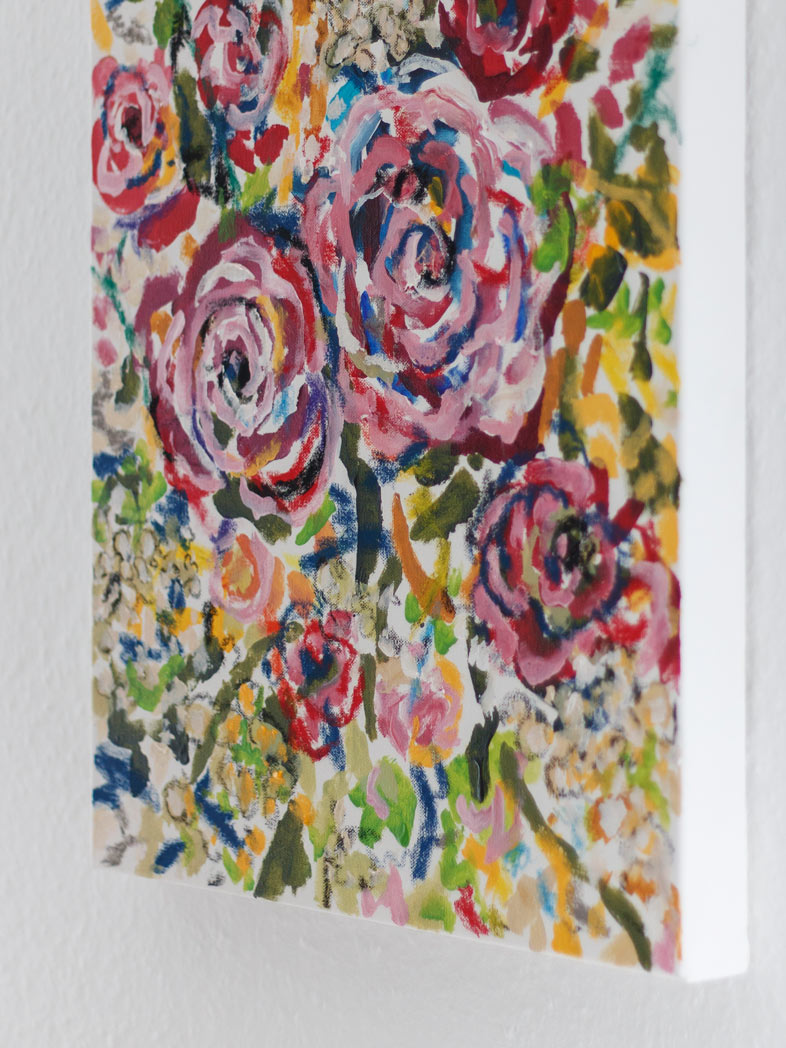 Brautstrauß Malerei in Acryl auf Leinwand für Alex in Nürnberg